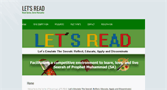 Desktop Screenshot of lets-read.org